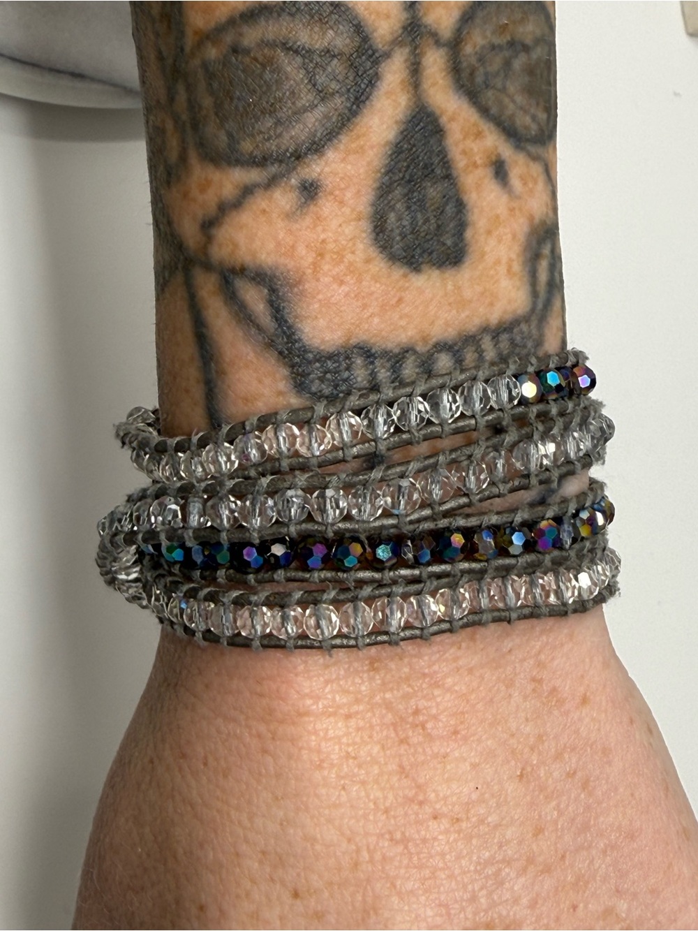 Women’s Boho Glass Bead Wrap Bracelet